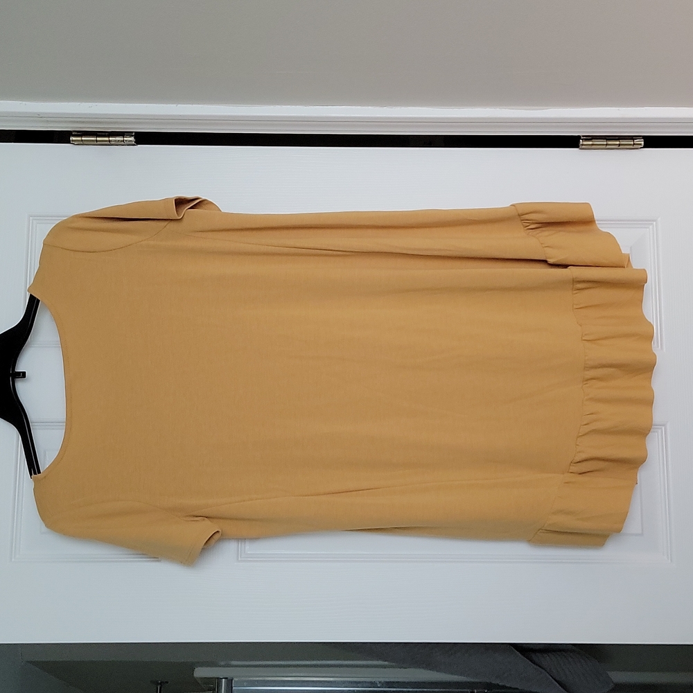 Mustard Ruffle Top - Picture 3 of 3